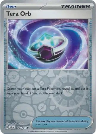 Surging Sparks Tera Orb #189/191 reverse holo